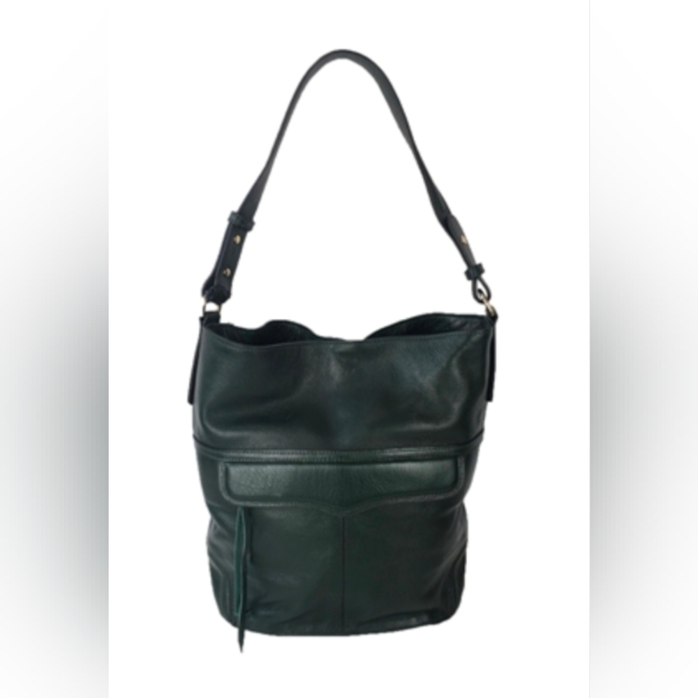 Rebecca Minkoff | Jasper Hobo Leather Bucket Bag | Black